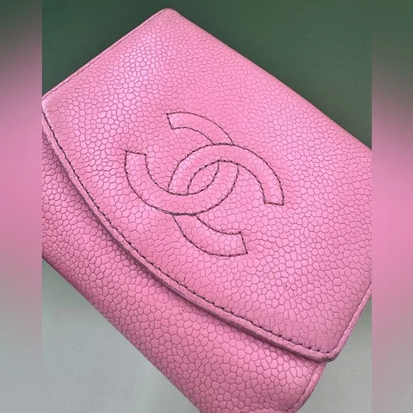 Chanel Pink Caviar Leather Bifold Wallet - Picture 8 of 8